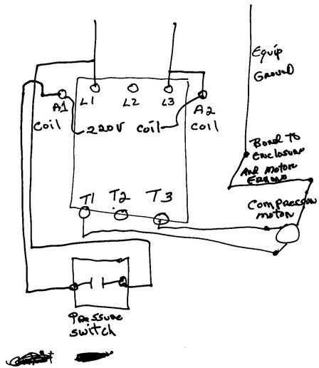 wiring air compressor pressure switch diagram