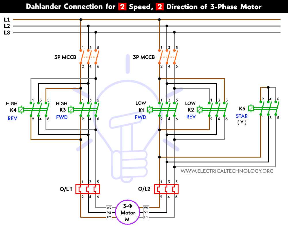 two speed motor wiring diagram