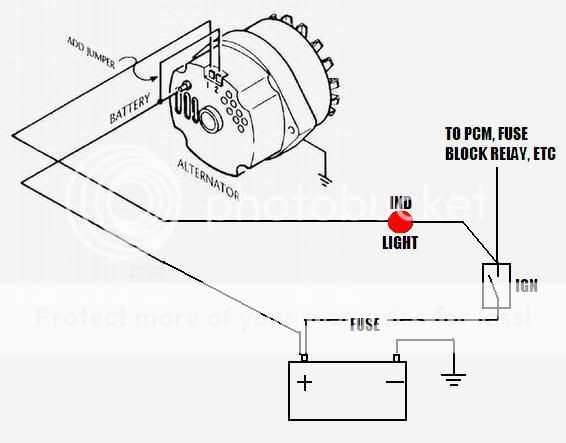 ford 3 wire alternator wiring diagram