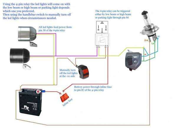 wiring diagram for headlights