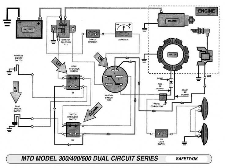 lawn mower key switch wiring diagram