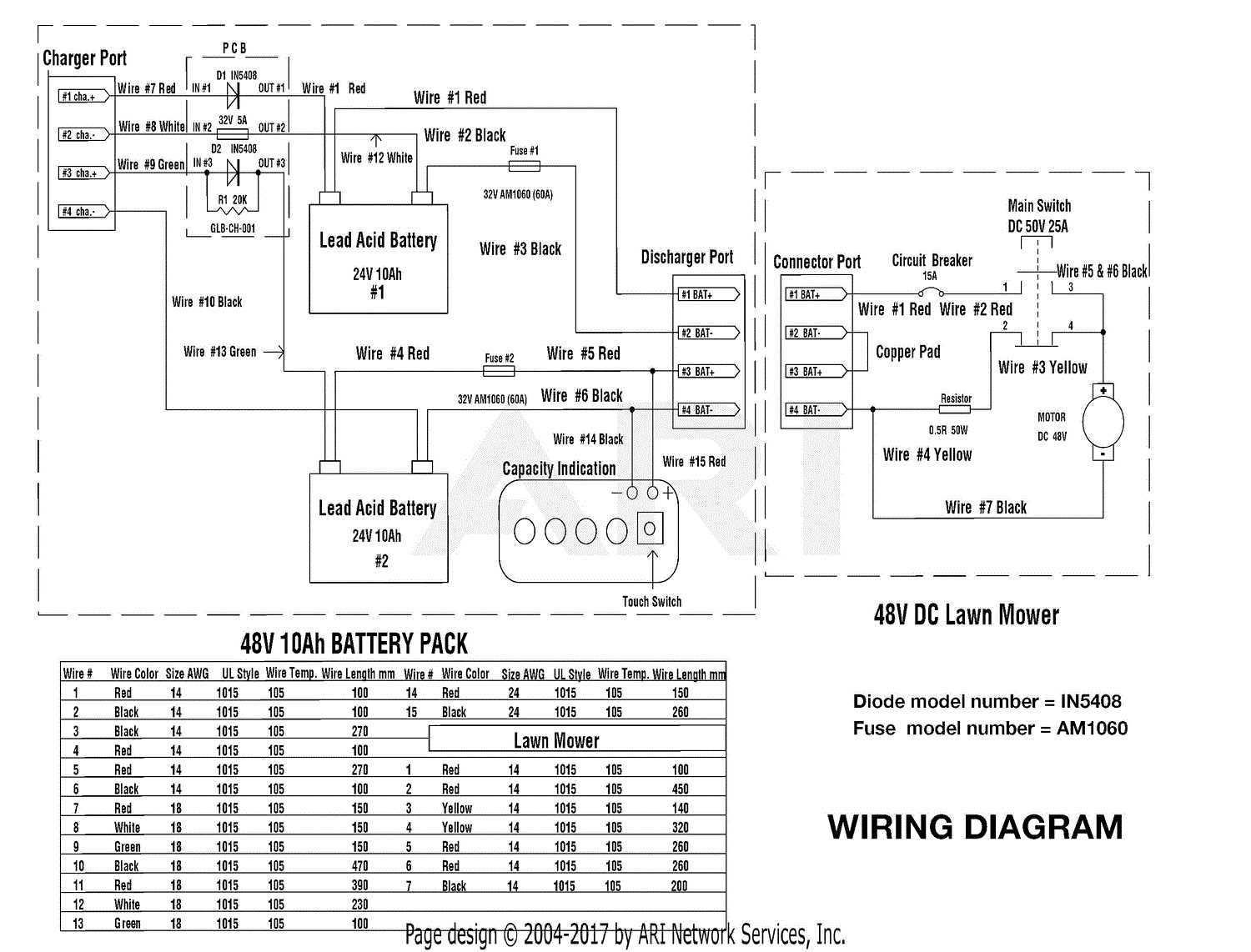 lawnmower wiring diagram