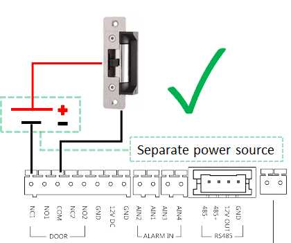 electric strike lock wiring diagram