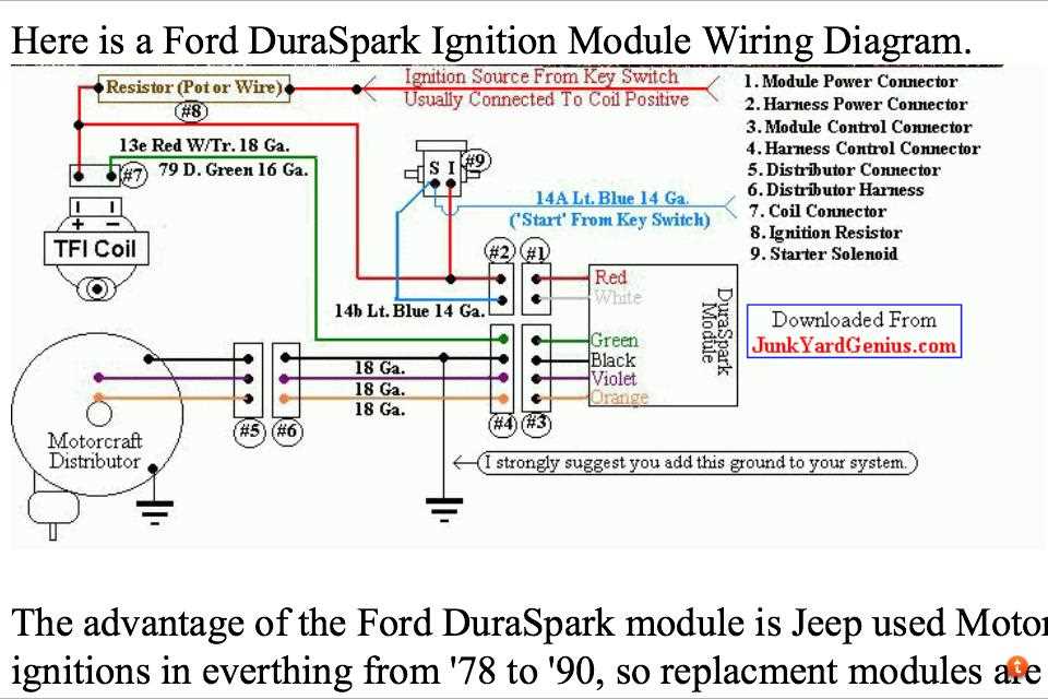 duraspark 1 wiring diagram