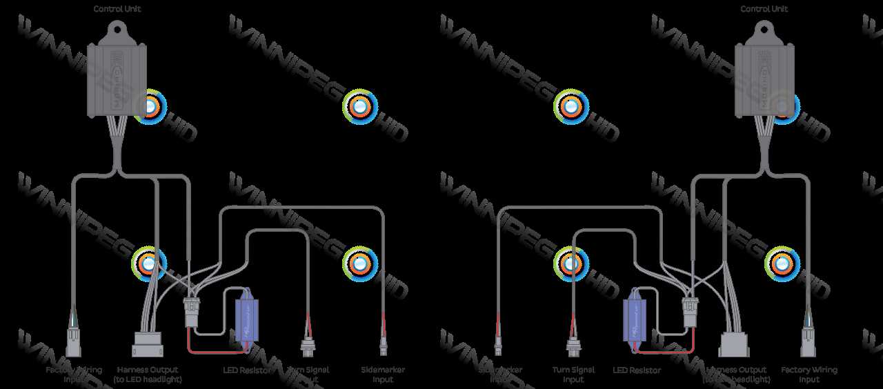 led headlight resistor wiring diagram