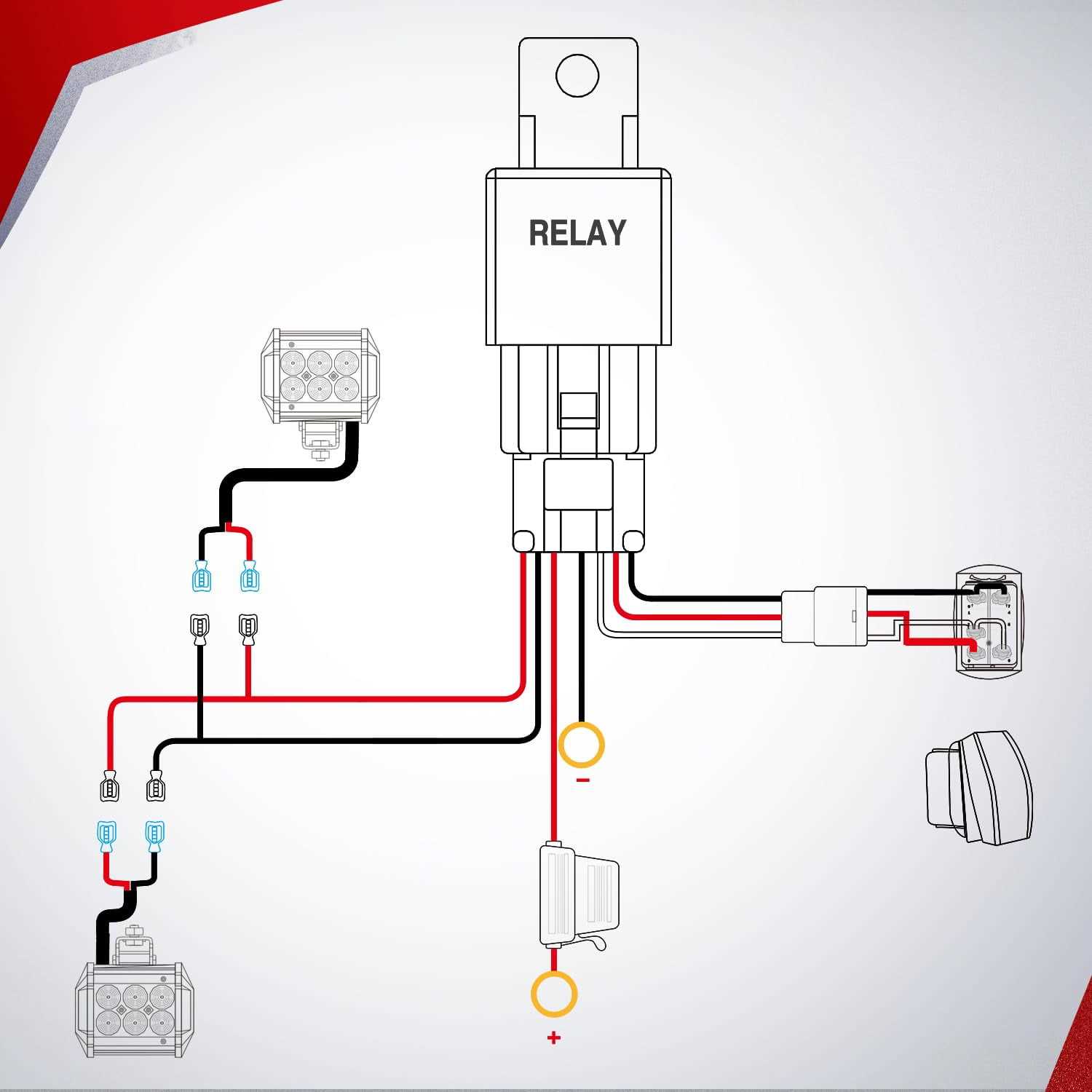 led light bar wiring diagram with switch