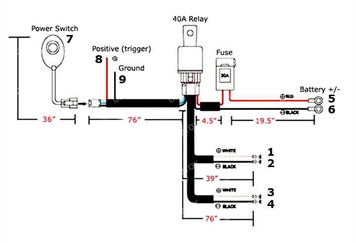 led light bar wiring diagram with switch