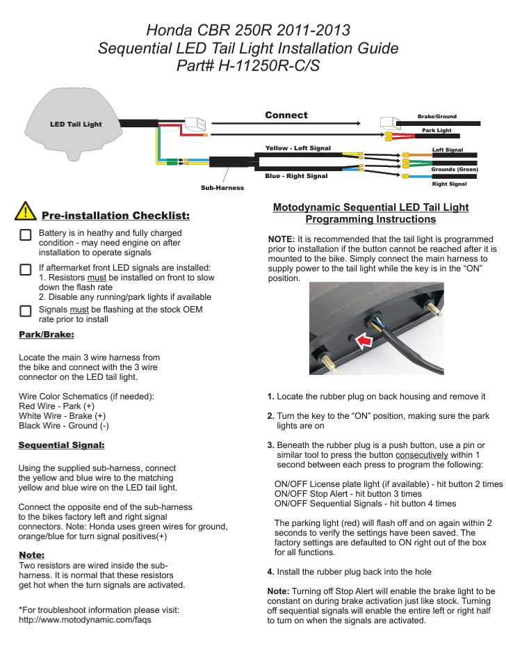 led tail lights wiring diagram