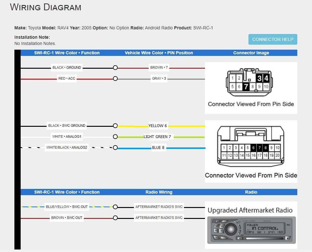 toyota rav4 wiring diagram stereo