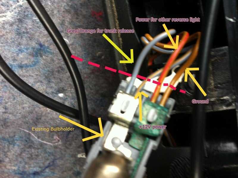 license plate light wiring diagram