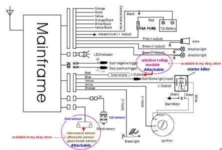 car alarm installation wiring diagram