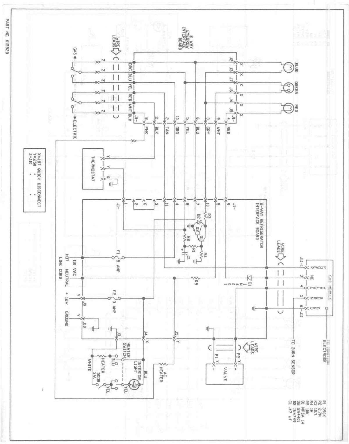 norcold power board wiring diagram