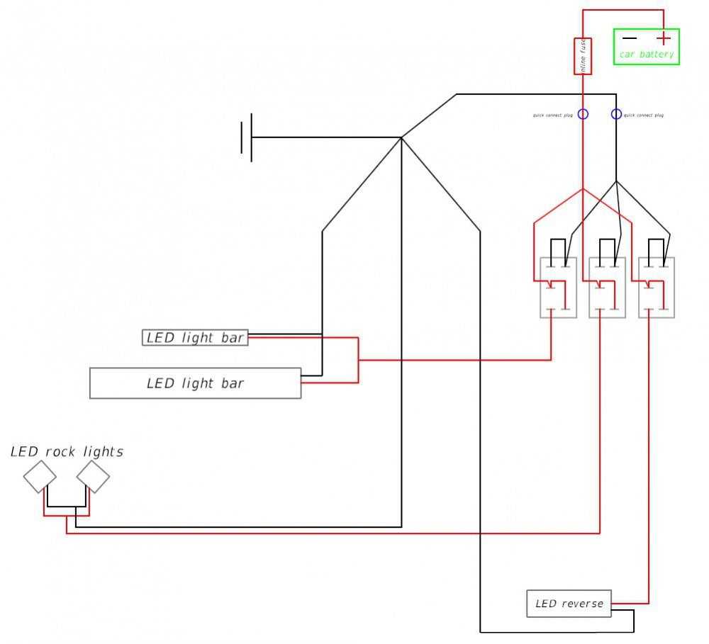 rock light wiring diagram