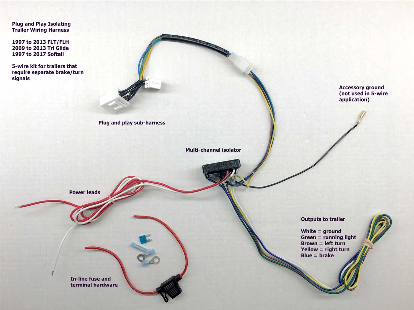 harley tail light wiring diagram