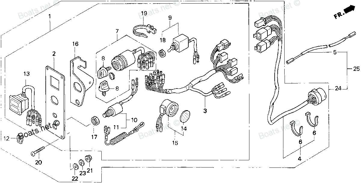 honda outboard ignition switch wiring diagram