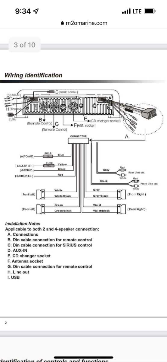 marine stereo wiring diagram