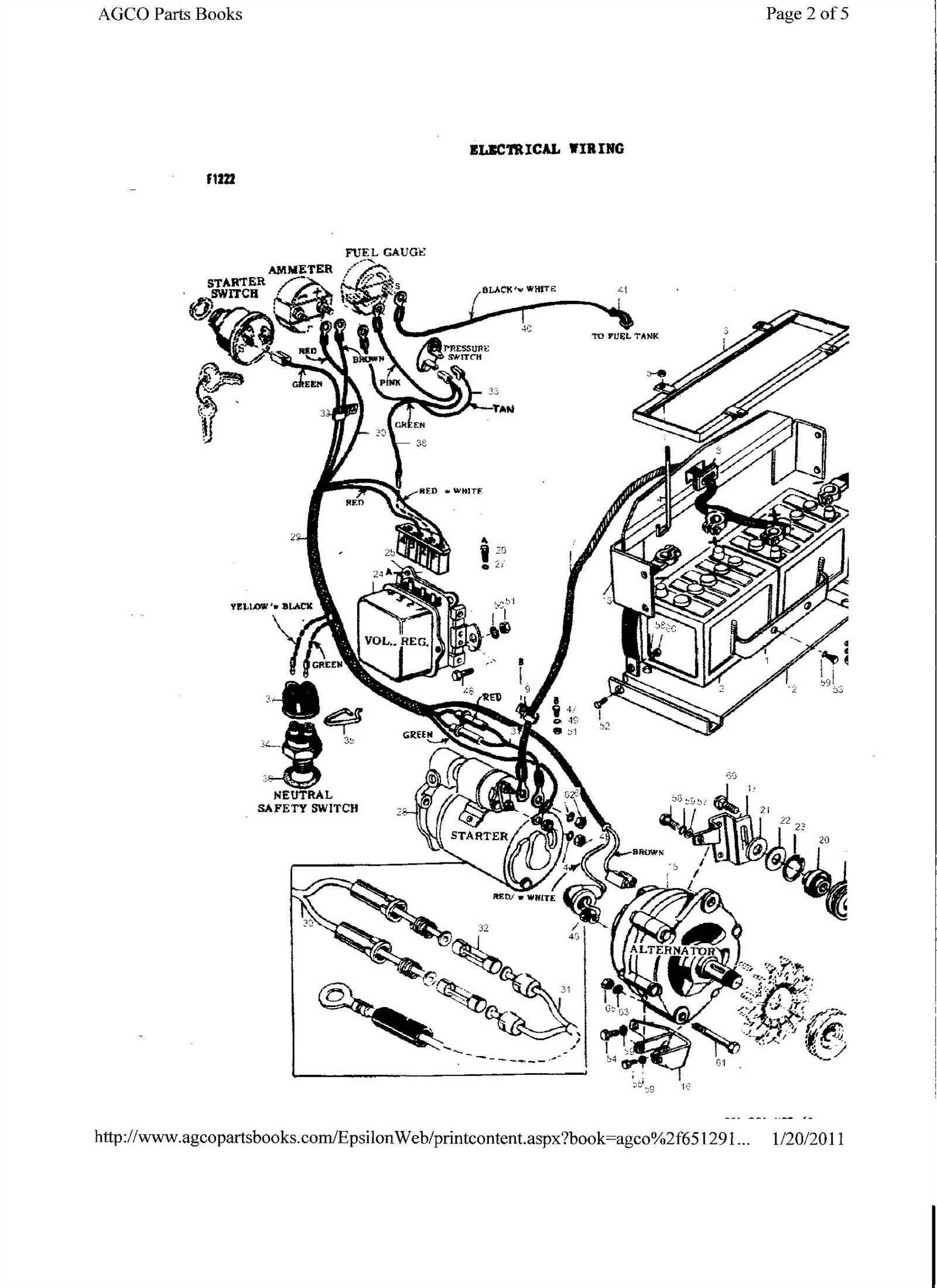 massey ferguson 135 wiring diagram