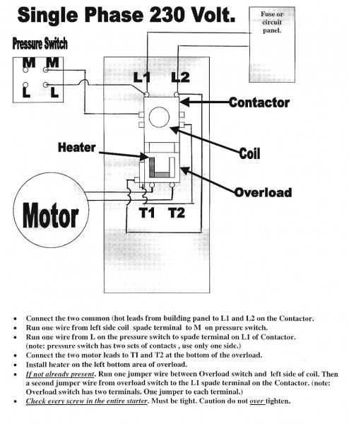 air compressor pressure switch wiring diagram