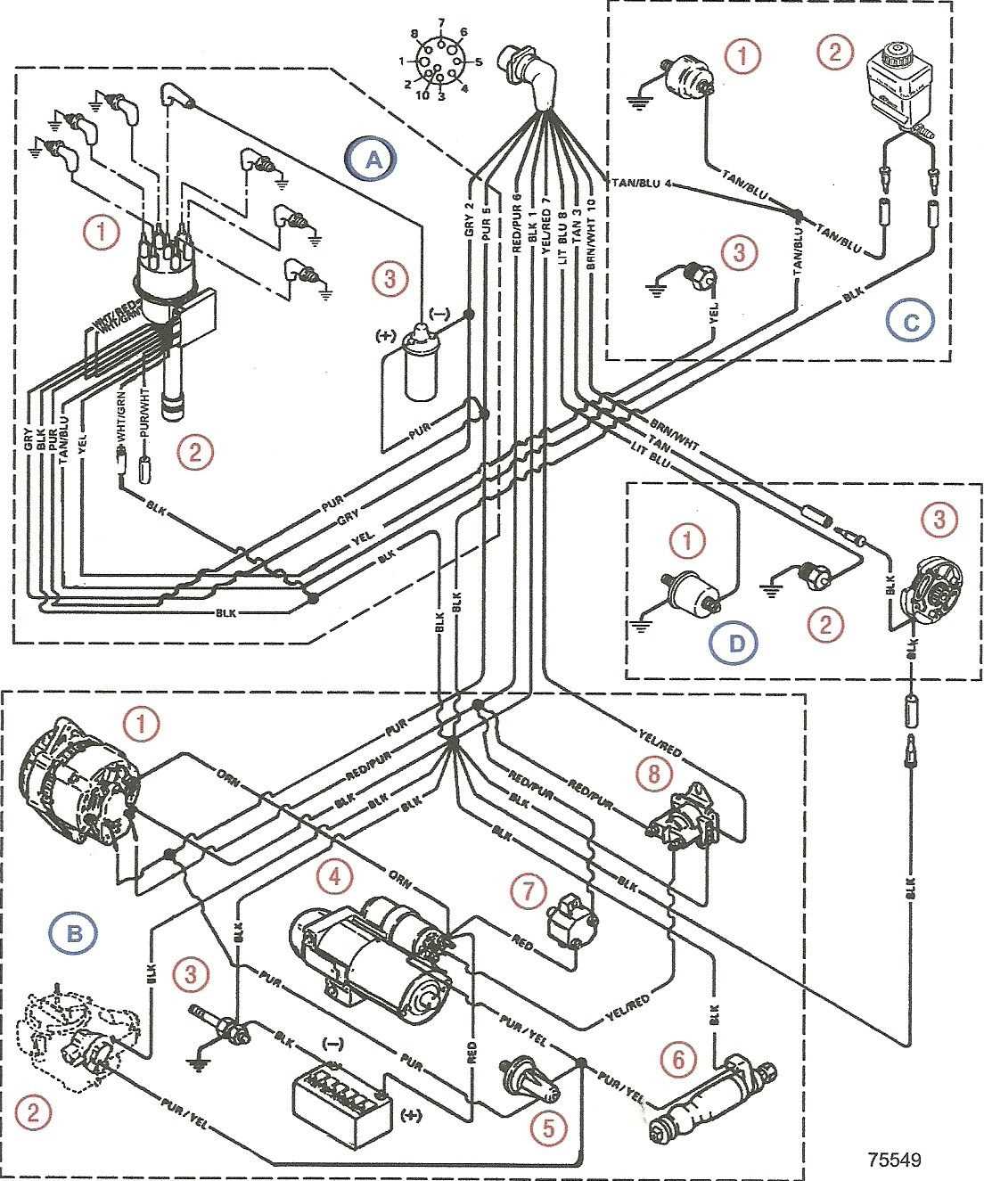 mercruiser 5.7 alternator wiring diagram