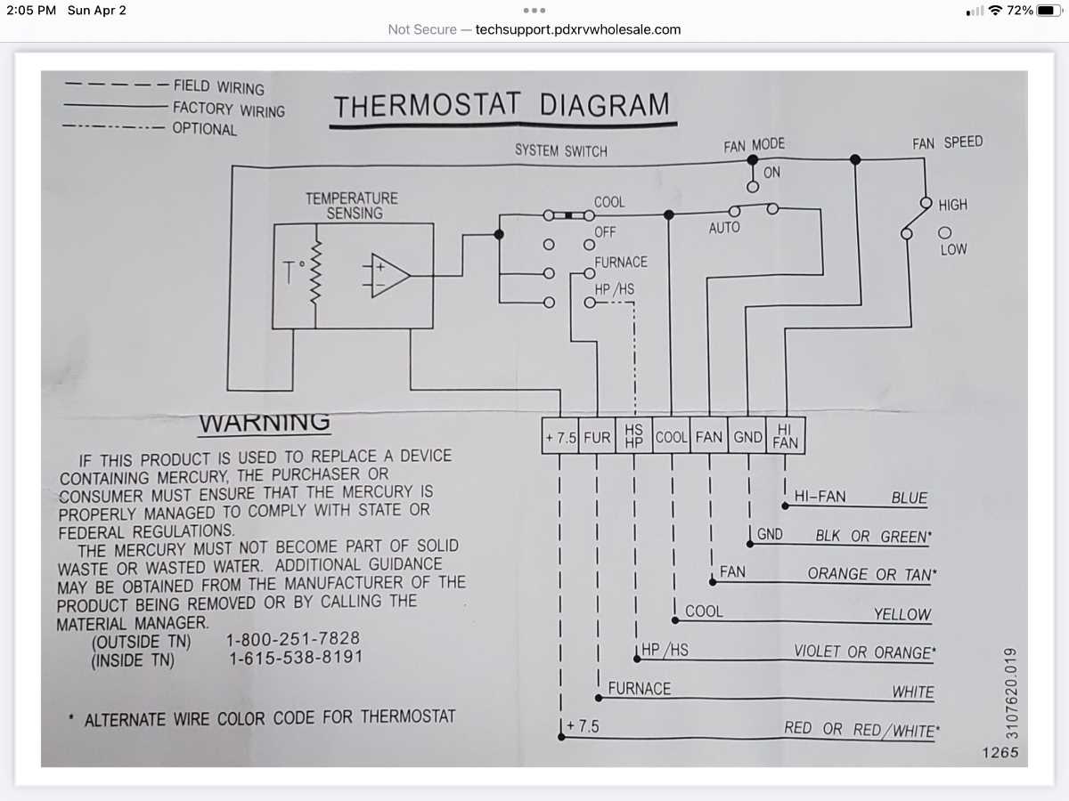 dometic rv ac wiring diagram