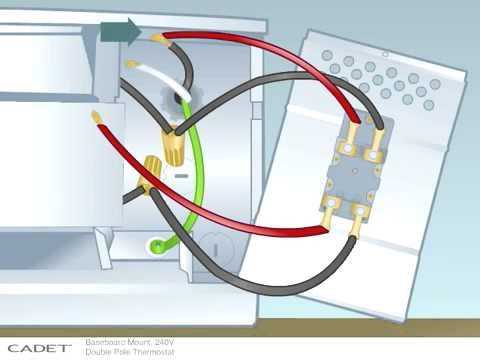 double pole 120 volt baseboard heater wiring diagram