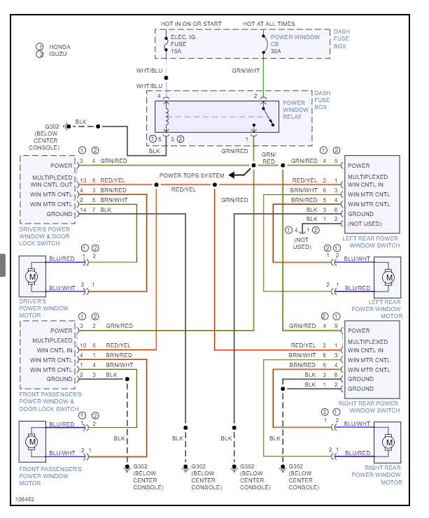 8 pin power window switch wiring diagram