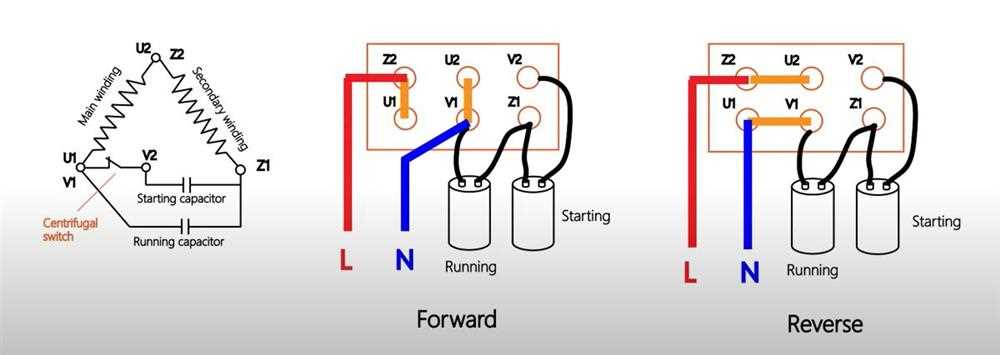 capacitor start capacitor run wiring diagram