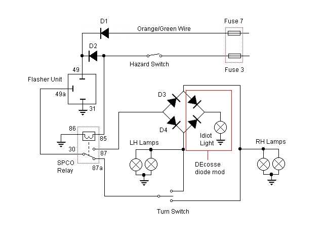 motorcycle turn signal wiring diagram