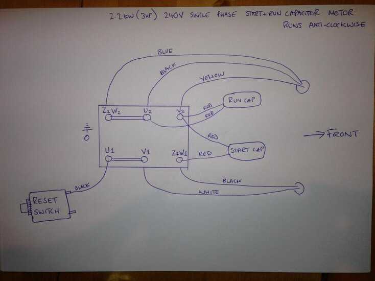 single phase motor wiring diagrams