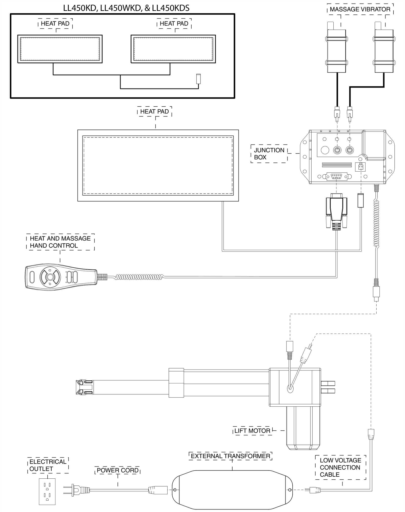 wiring diagram for electric recliner