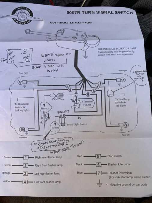 wiring diagram turn signals and brake lights