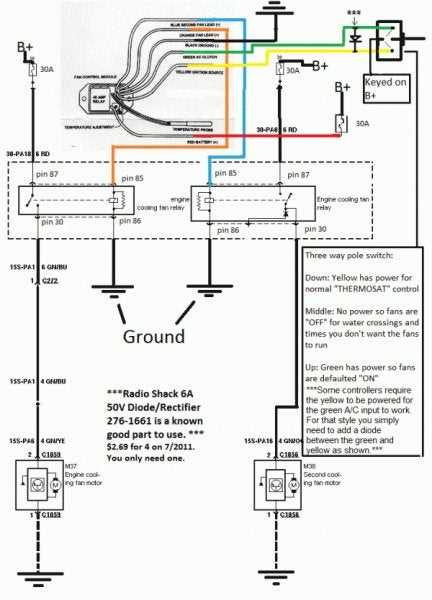 aftermarket electric fan wiring diagram