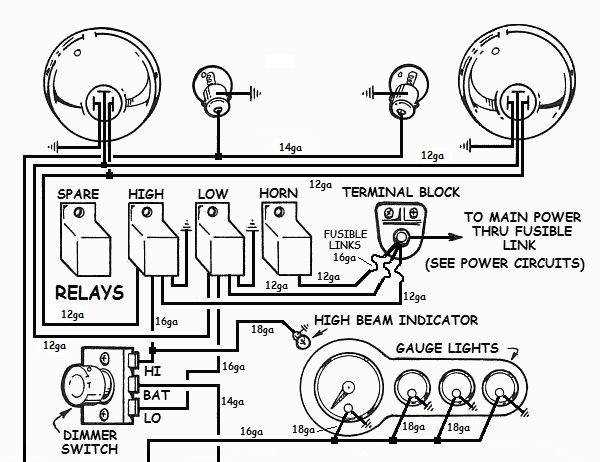 hot rod turn signal switch wiring diagram