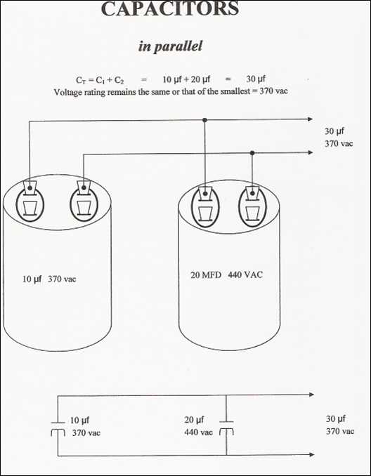 wiring diagram for ac capacitor