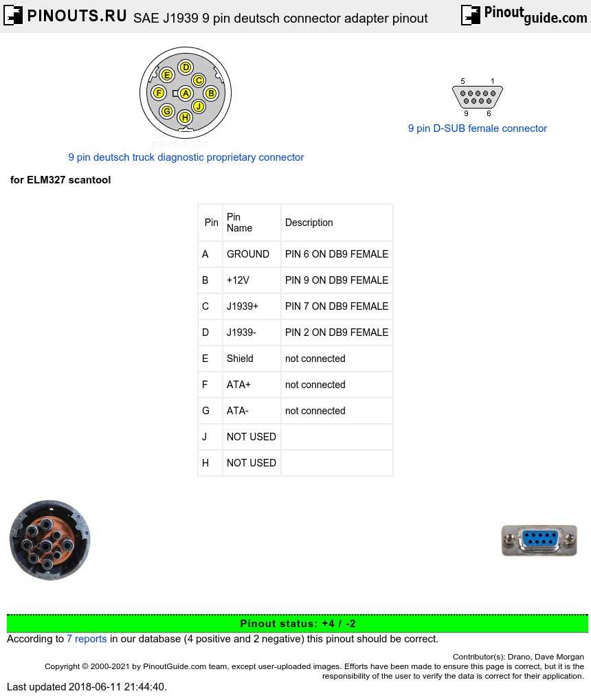 9 pin diagnostic connector wiring diagram