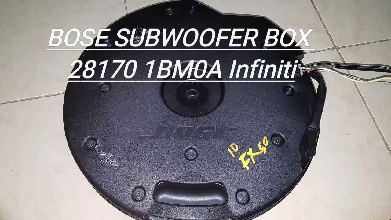 bose subwoofer wiring diagram