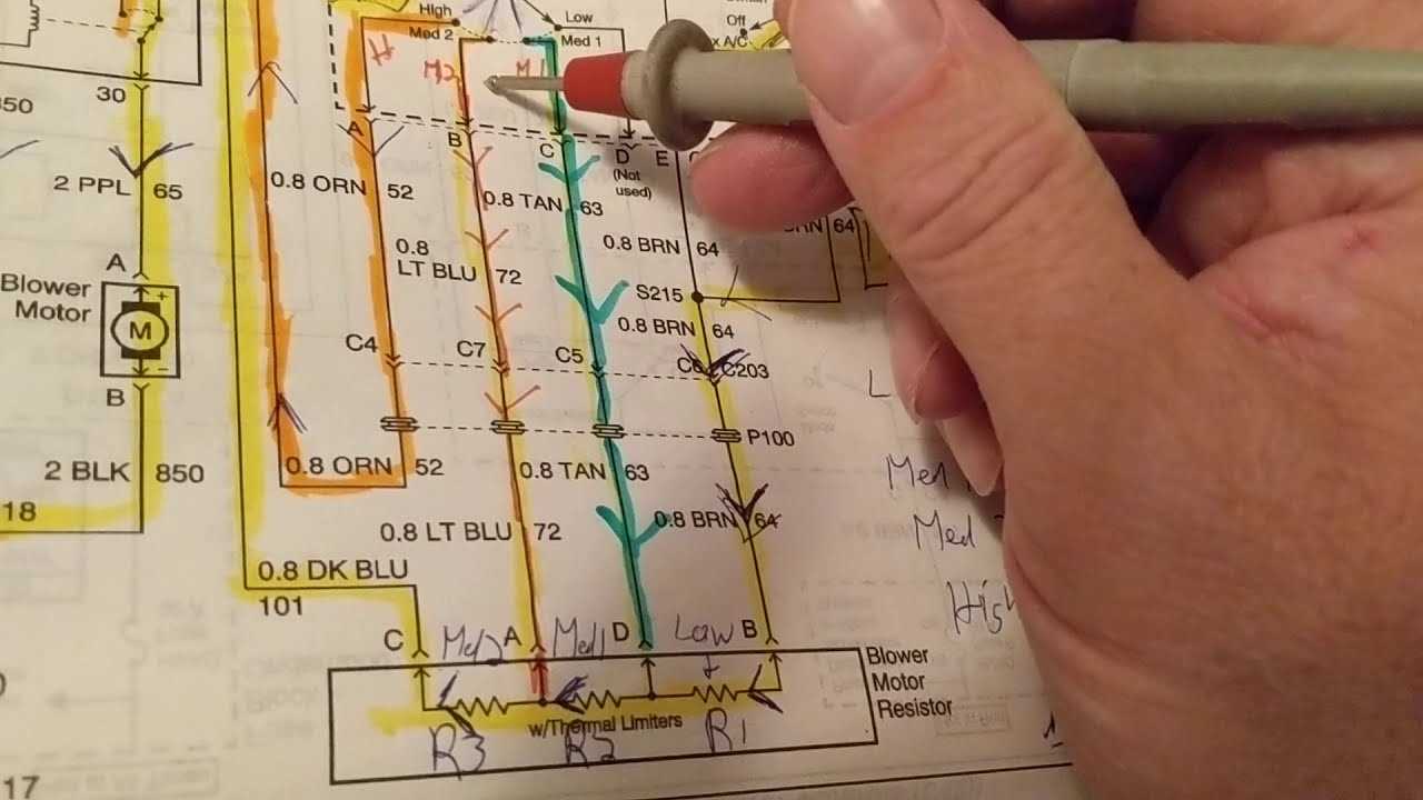 gmc blower motor resistor wiring diagram