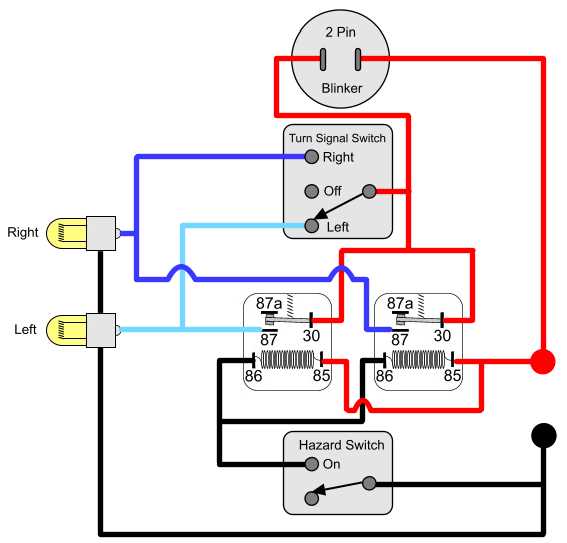 combined brake and turn signal wiring diagram