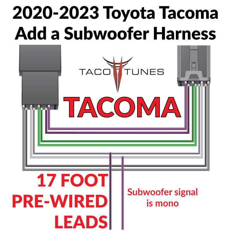 toyota tacoma radio wiring diagram