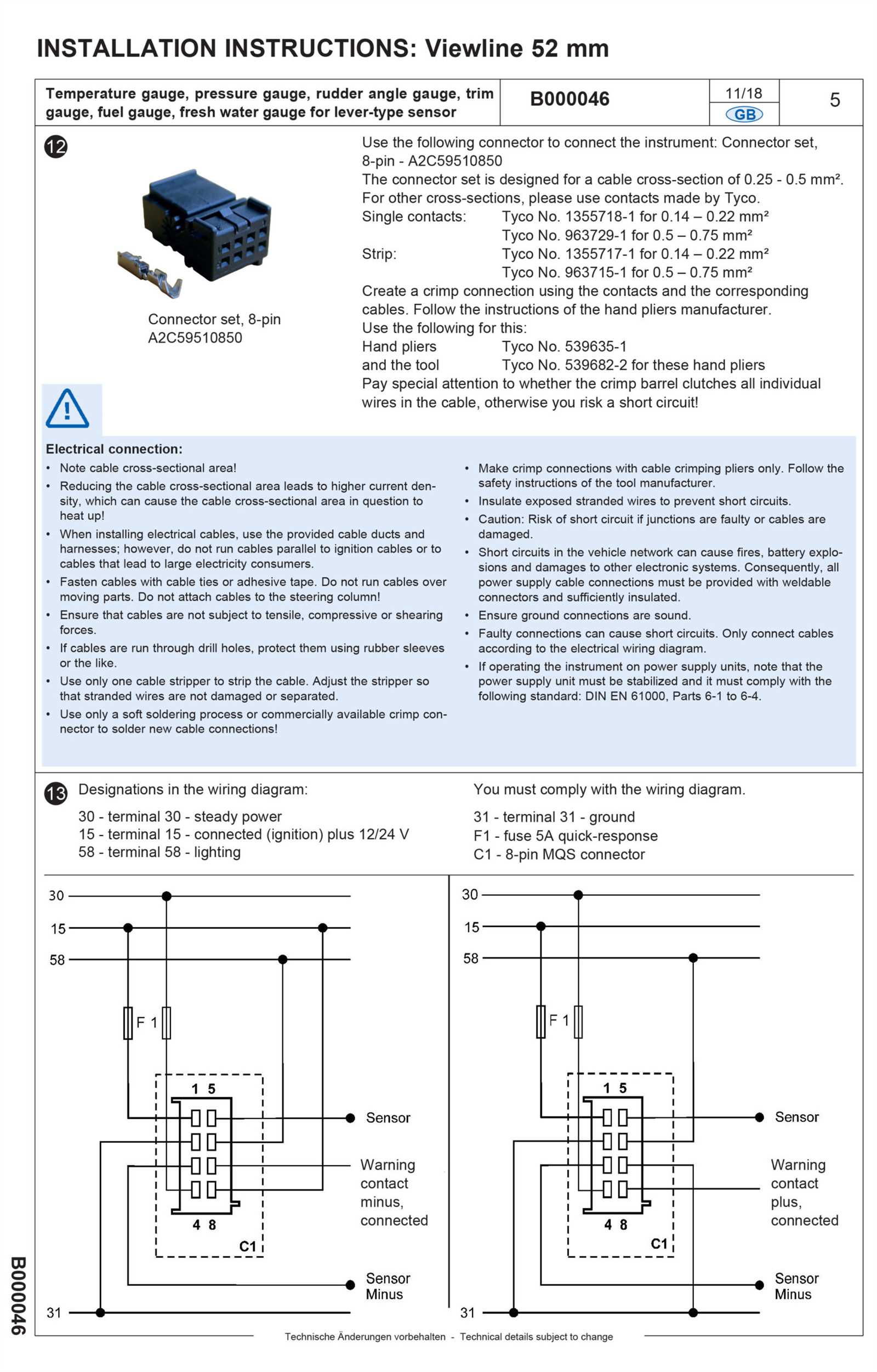 trim gauge wiring diagram
