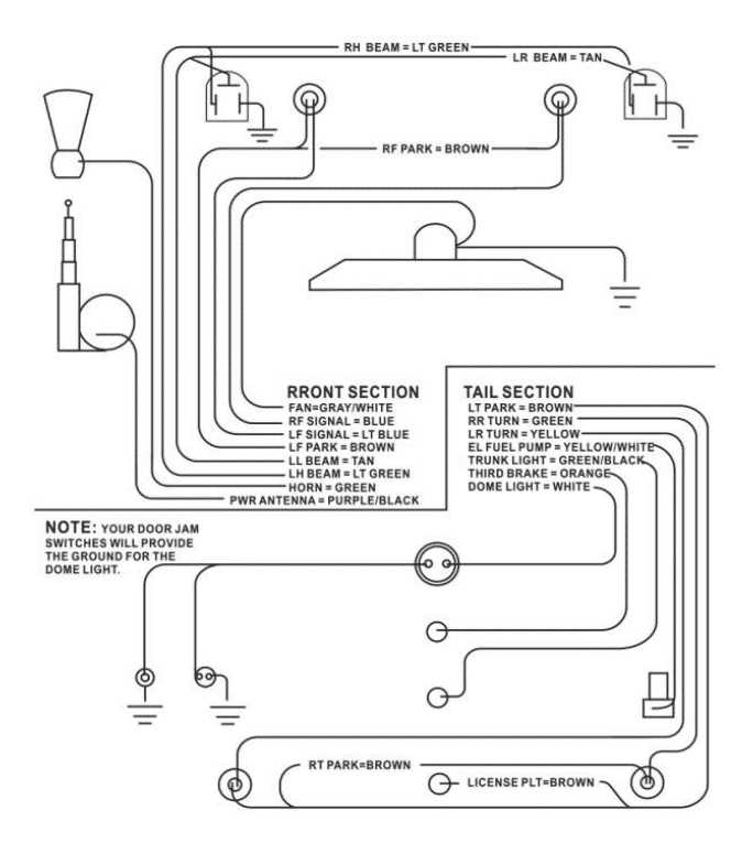 wiring diagram for headlight switch