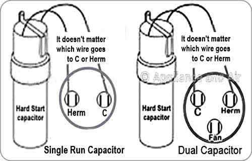 hard start capacitor wiring diagram