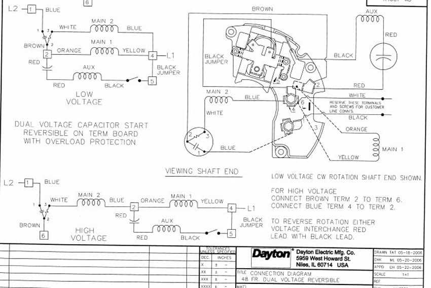 wiring diagram for dayton electric motor