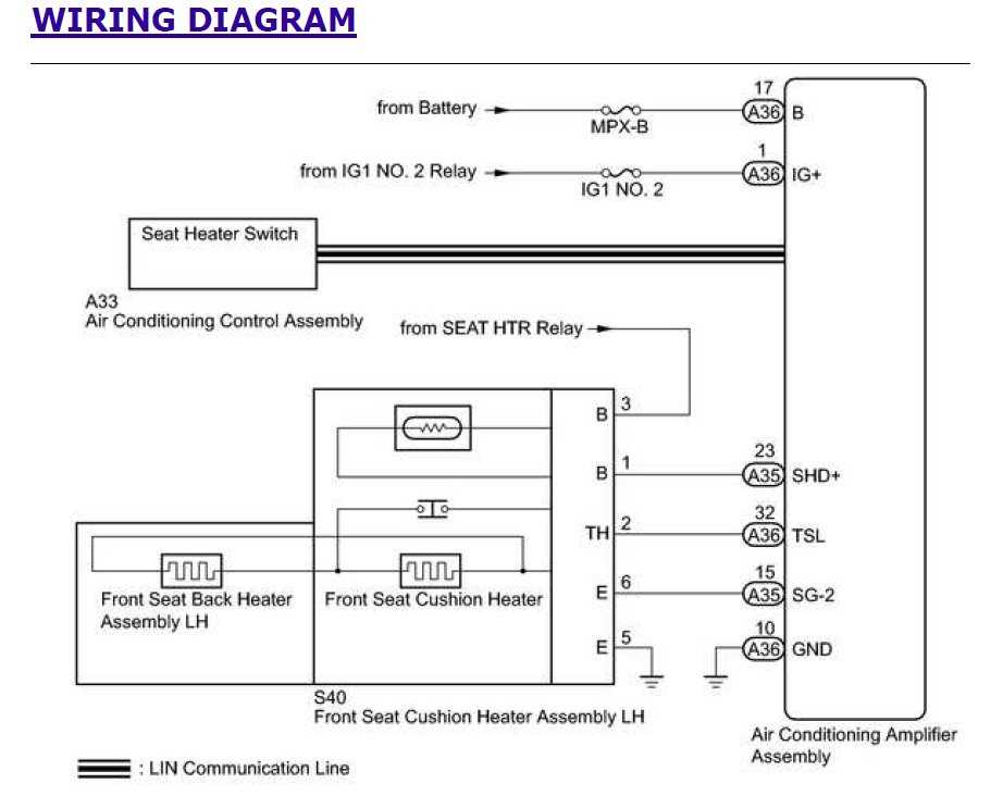 seat heater wiring diagram