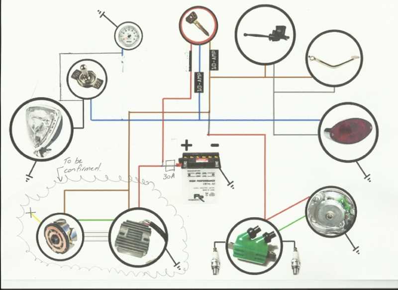 without battery pit bike kick start only wiring diagram