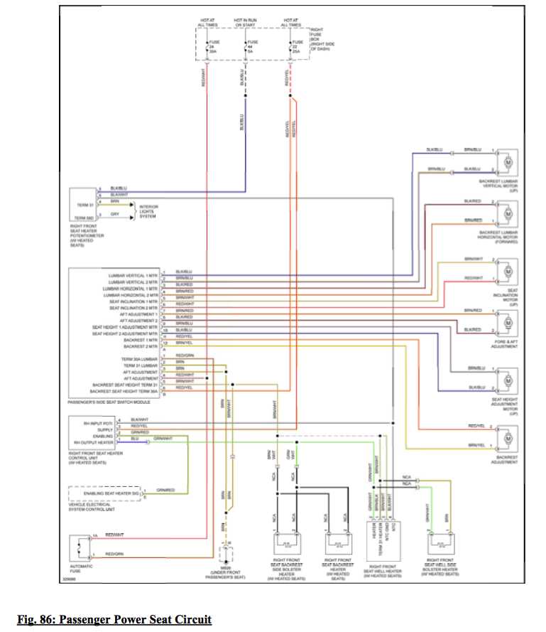 seat heater wiring diagram