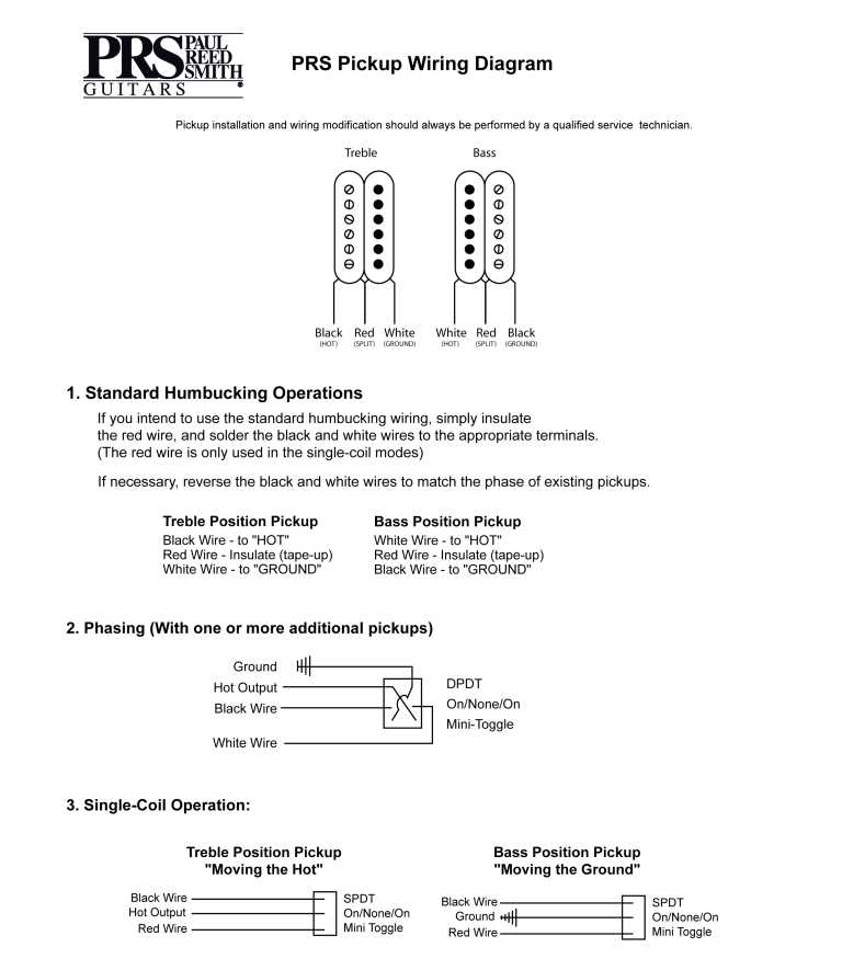 paul reed smith wiring diagram