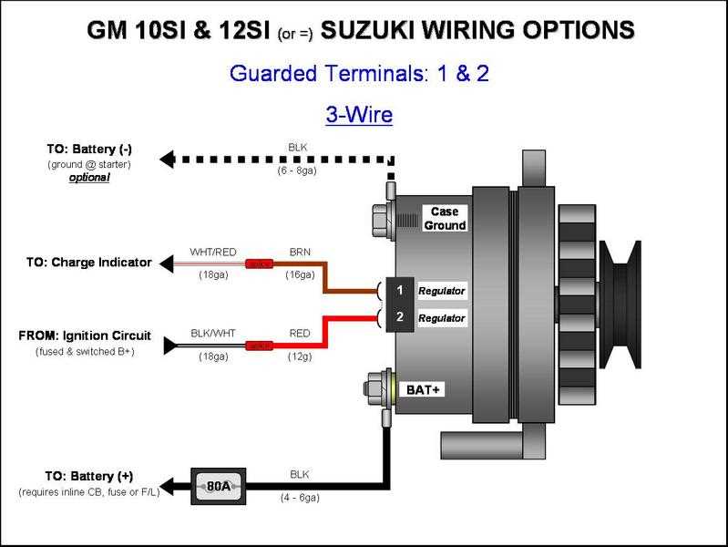 one wire alternator wiring diagram