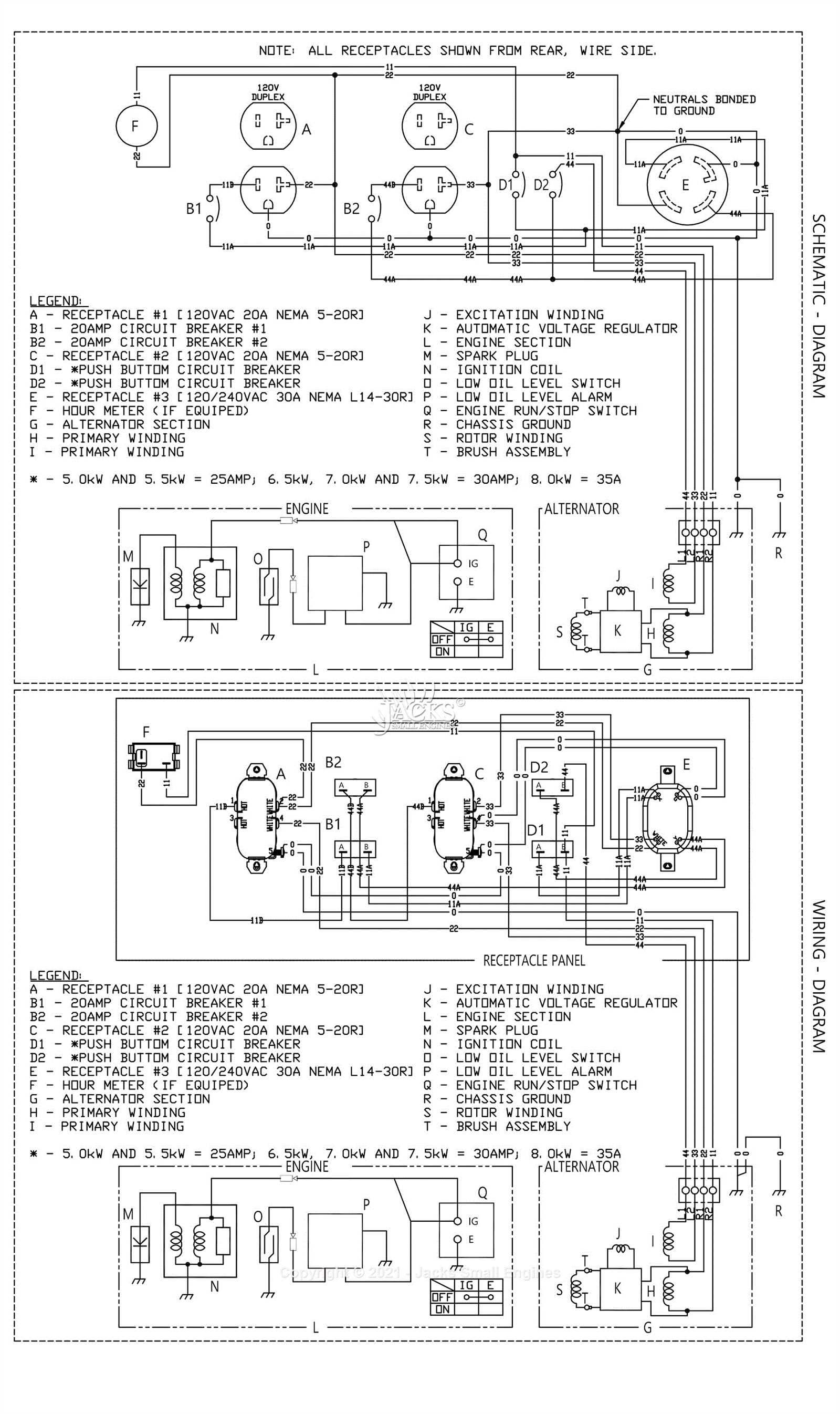 wiring diagram generac generator