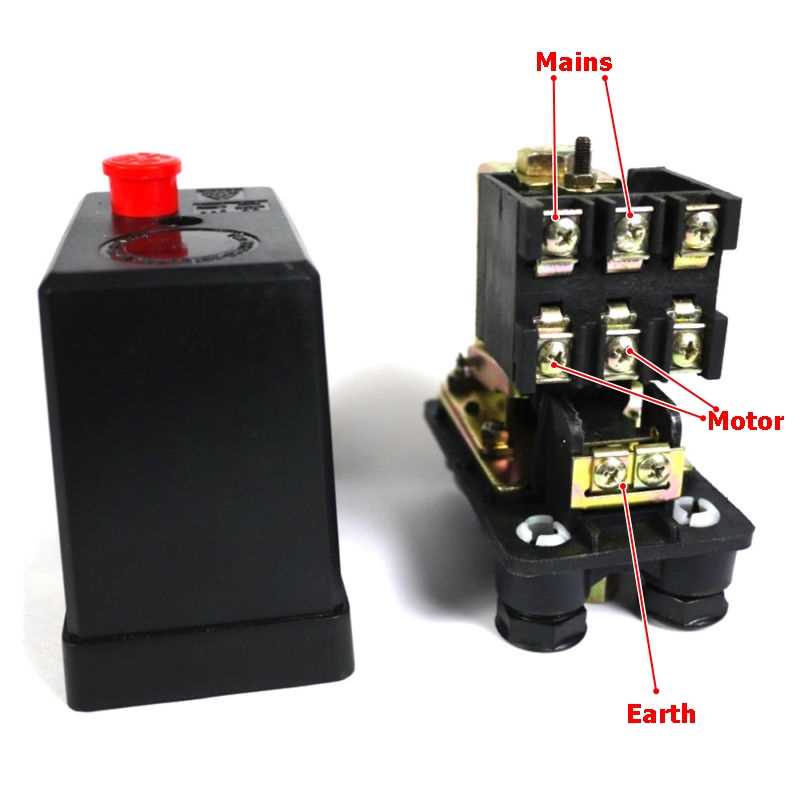 three phase 3 phase air compressor pressure switch wiring diagram